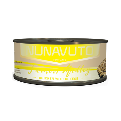 NUNAVUTO - 純雞肉 + 芝士貓罐頭(80g) (NU-73)