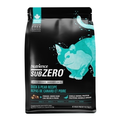 NUTRIENCE SUBZERO 鴨肉 & 梨子配方 (4 lb) 全貓糧 52606