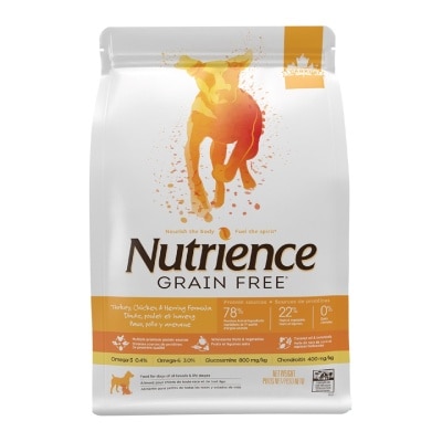 NUTRIENCE - 無穀物 - 火雞肉、雞肉和鯡魚 (22磅) 狗糧 761796