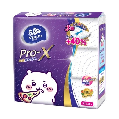 維達 維達Pro-X抽取式特吸萬用廚紙 (3包裝) (包裝隨機)