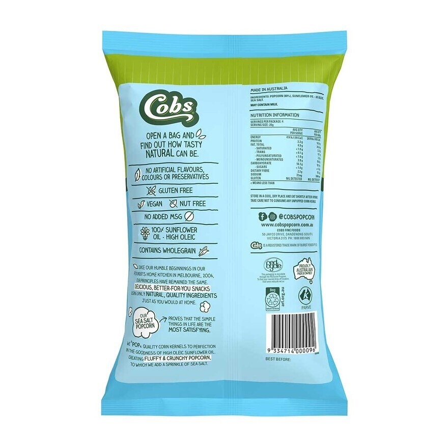 COBS Sea Salt Popcorn