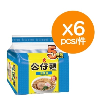 公仔 麻油味即食麵 (6袋)