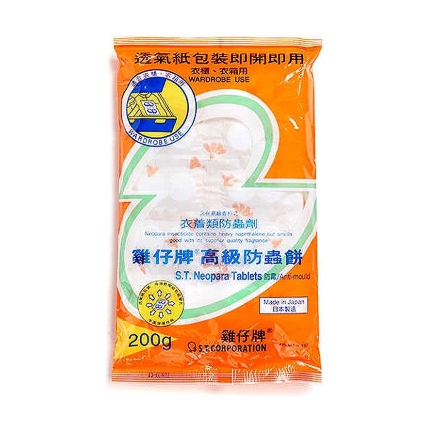 雞仔牌 日本雞仔牌高級防蟲餅(透氣紙) 200g