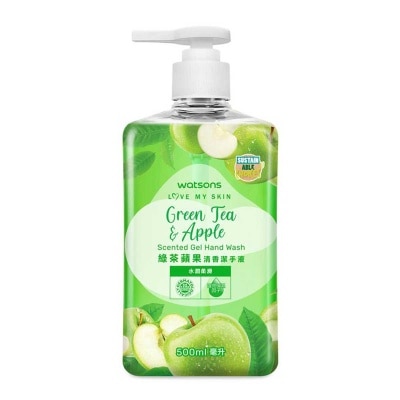 WATSONS Green Tea + Apple Handwash 500ml