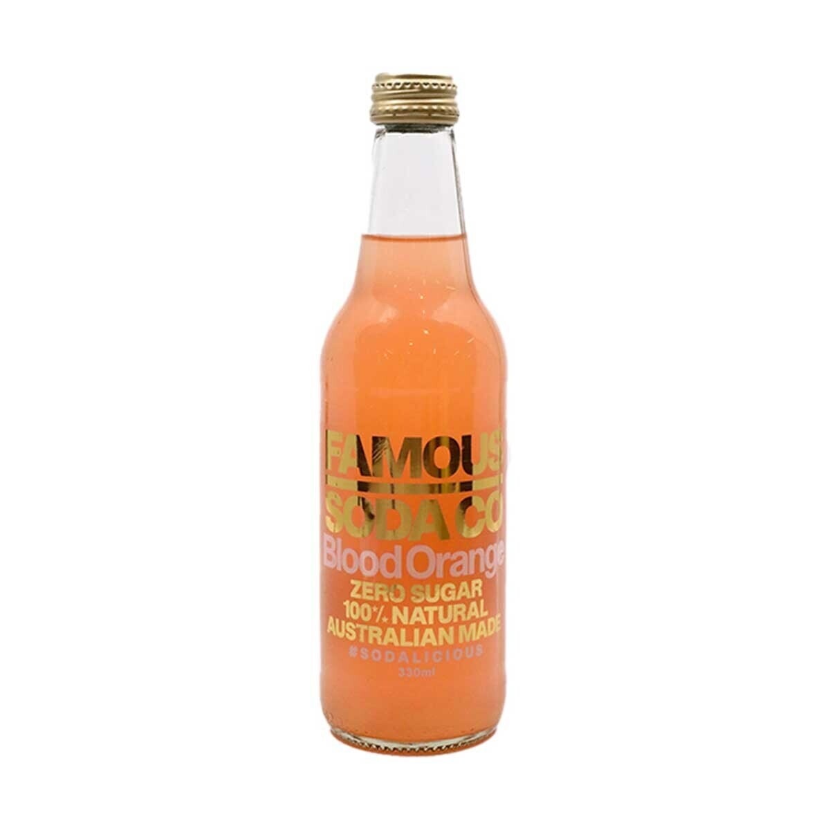 FAMOUS SODA CO Blood Orange Flavour Soda