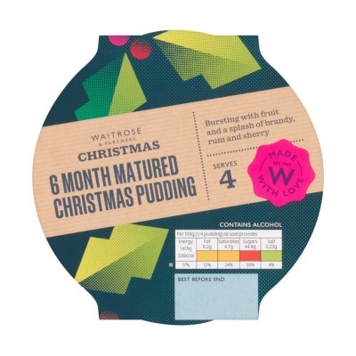 WAITROSE DUCHY Richly Fruited Christmas Pudding