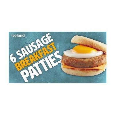 ICELAND Sausage Breakfast Patties 6p