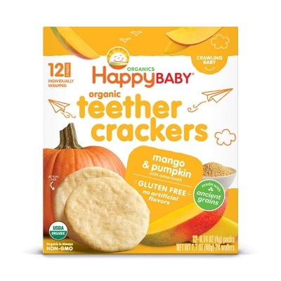 HAPPY FAMILY Teether Cracker Mango Pumpkin