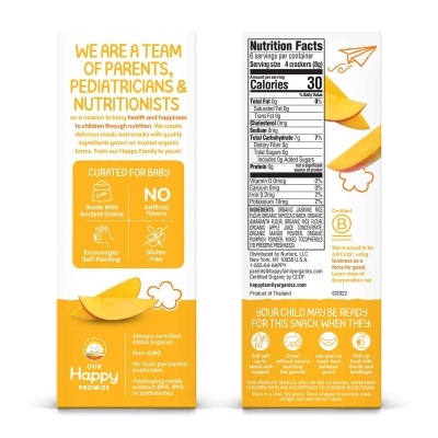 HAPPY FAMILY Teether Cracker Mango Pumpkin