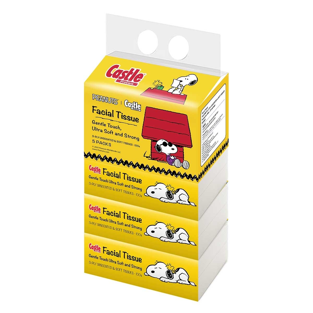 CASTLE 3ply Soft Pack Facial Tissue 5pks (Random Pick)