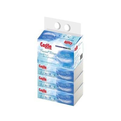 CASTLE 3ply Soft Pack Facial Tissue 5pks