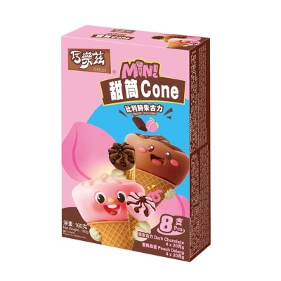 伊利 - 迷你黑朱古力及蜜桃烏龍味甜筒 (急凍 -18°c)