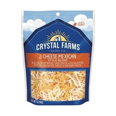 CRYSTAL FARMS 3 Shredded Mexican Cheese