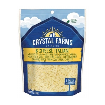 CRYSTAL FARMS Shredded Italian Cheese