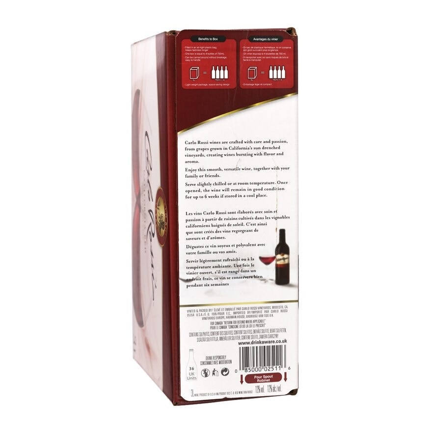 CARLO ROSSI Box Red Wine image