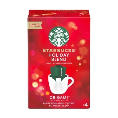 星巴克 Starbucks® Origami™ Holiday Blend 掛耳式滴漏咖啡