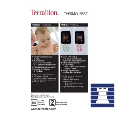 TERRAILLON Terraillon 3in1 Thermo Fast Thermometer 14771