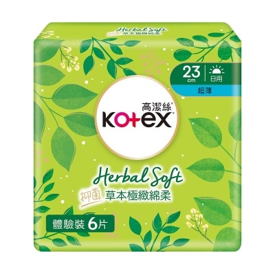 KOTEX Herbal Soft Ut 23cm 6s