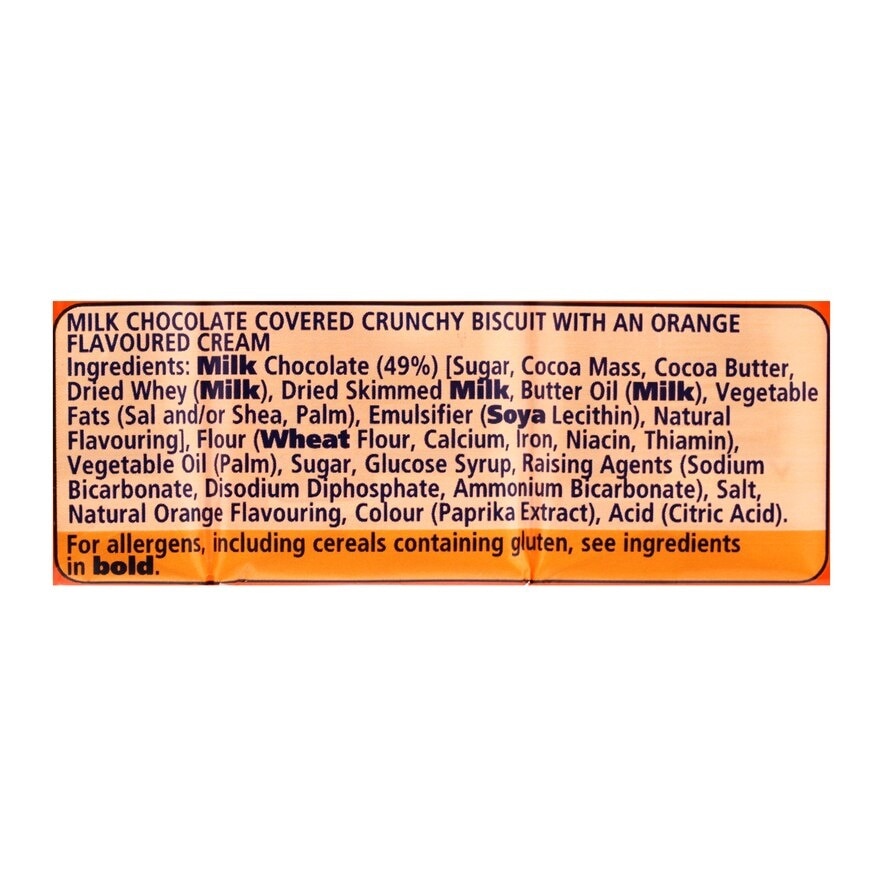 MCVITIE'S Orange Flv Cream Biscuit