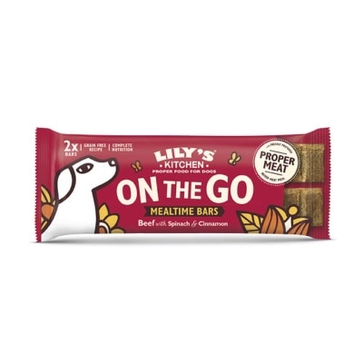 LILY'S KITCHEN Dog On The Go Mealtime Bars 2pk Beef