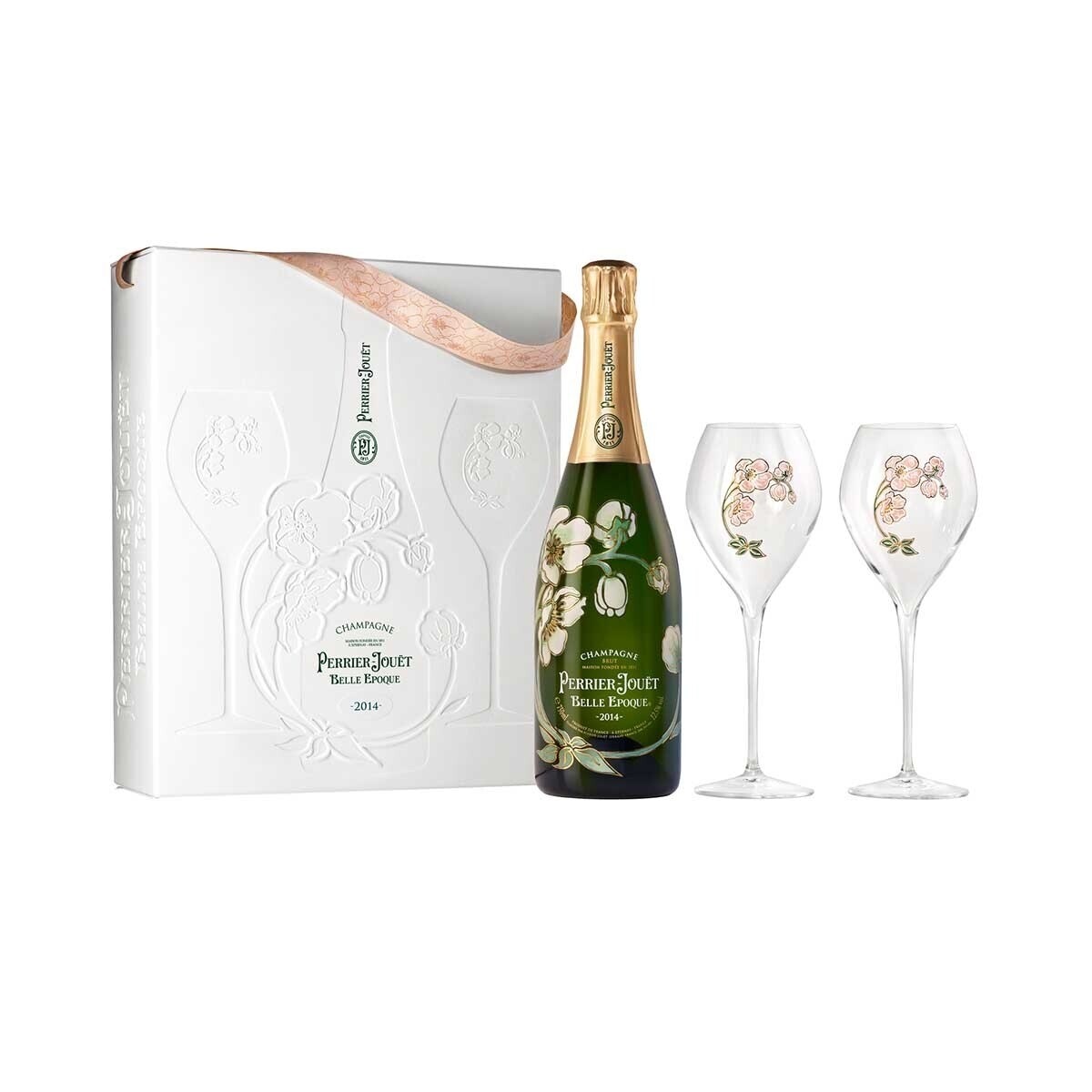 Perrier-Jouet Perrier Jourt belle Epoque Brut 2014 Gift Pack 750 Ml 