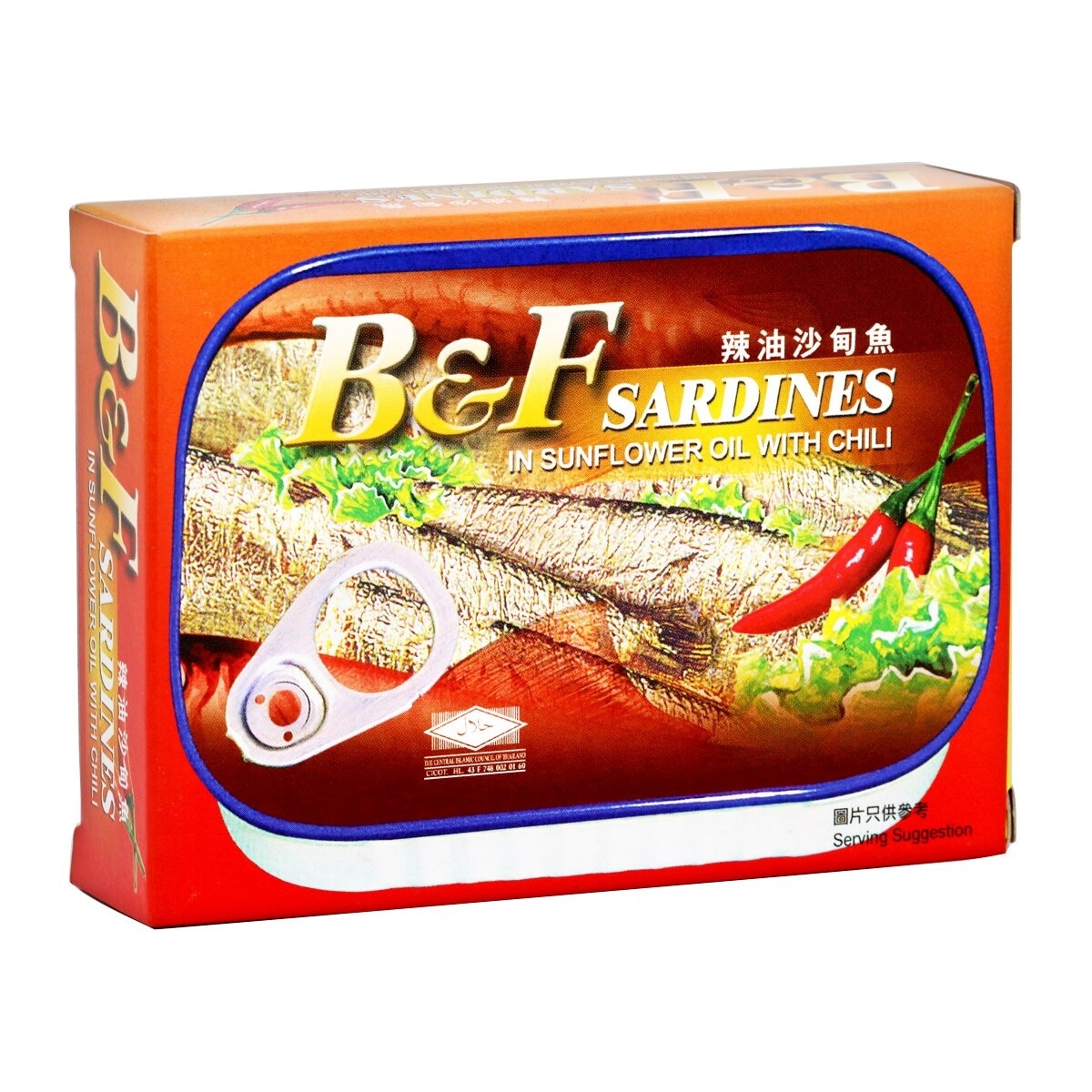 B&F Sardines In Sunflower Oil W/chili