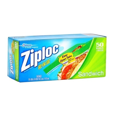 ZIPLOC Sandwich Bags 50's