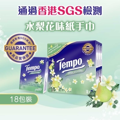 TEMPO得寶 迷你紙手巾(水梨花味)18包裝