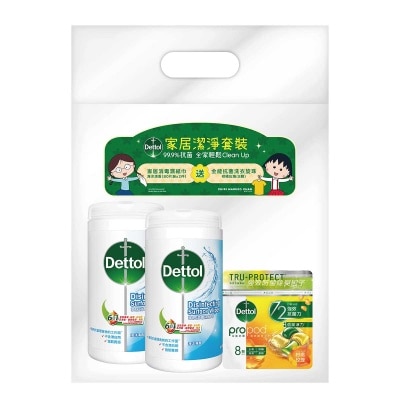 滴露 消毒濕紙巾８０片孖裝海洋送贈品(贈品隨機發送)