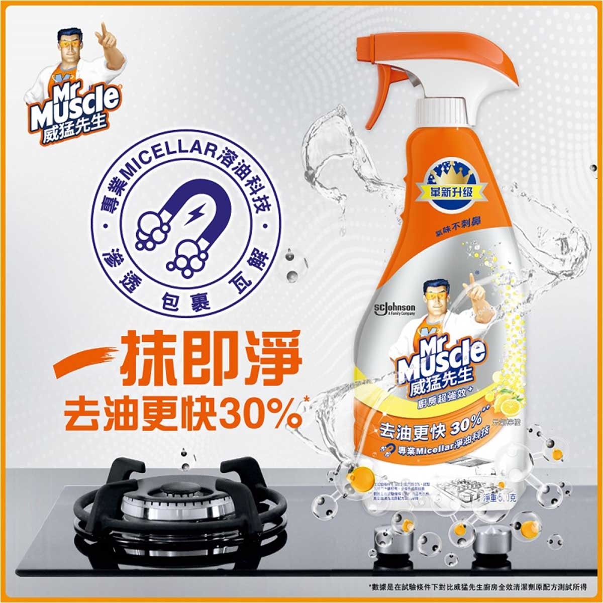威猛先生 威猛先生超強效＋廚房清潔劑
