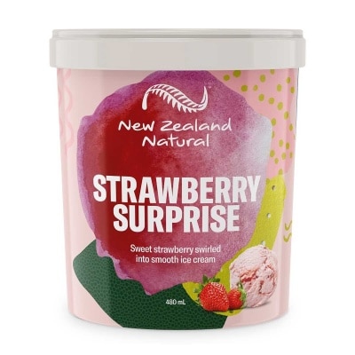 NEW ZEALAND NATURAL Strawberry Surprise Ice Cream