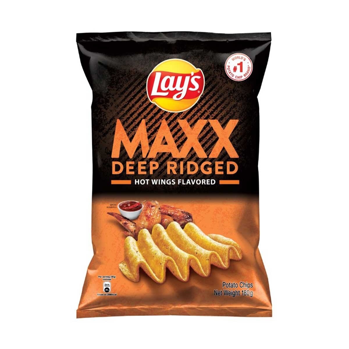 LAY'S Lay's Maxx Hot Wings Flavored 180g 1x12 C