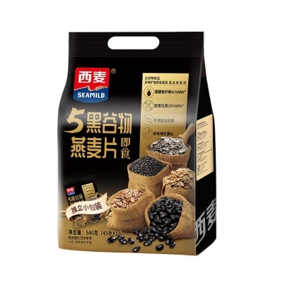 SEAMILD Instant Five Black Multi-grain Oatmeal