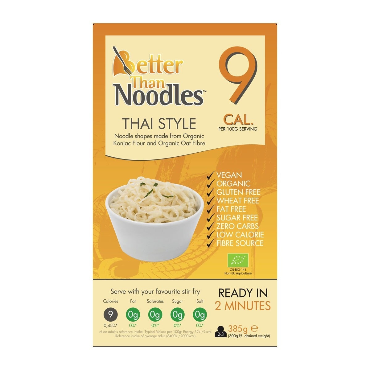 BETTER THAN FOODS Organic Pasta Konjac Thai Style (*supplier Direct Delivery-organic Mama Ltd) *over $600 Enjoy Free Delivery