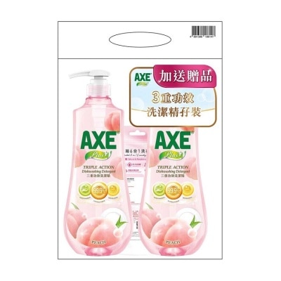 AXE PLUS 三重功效洗潔精（桃味）優惠裝