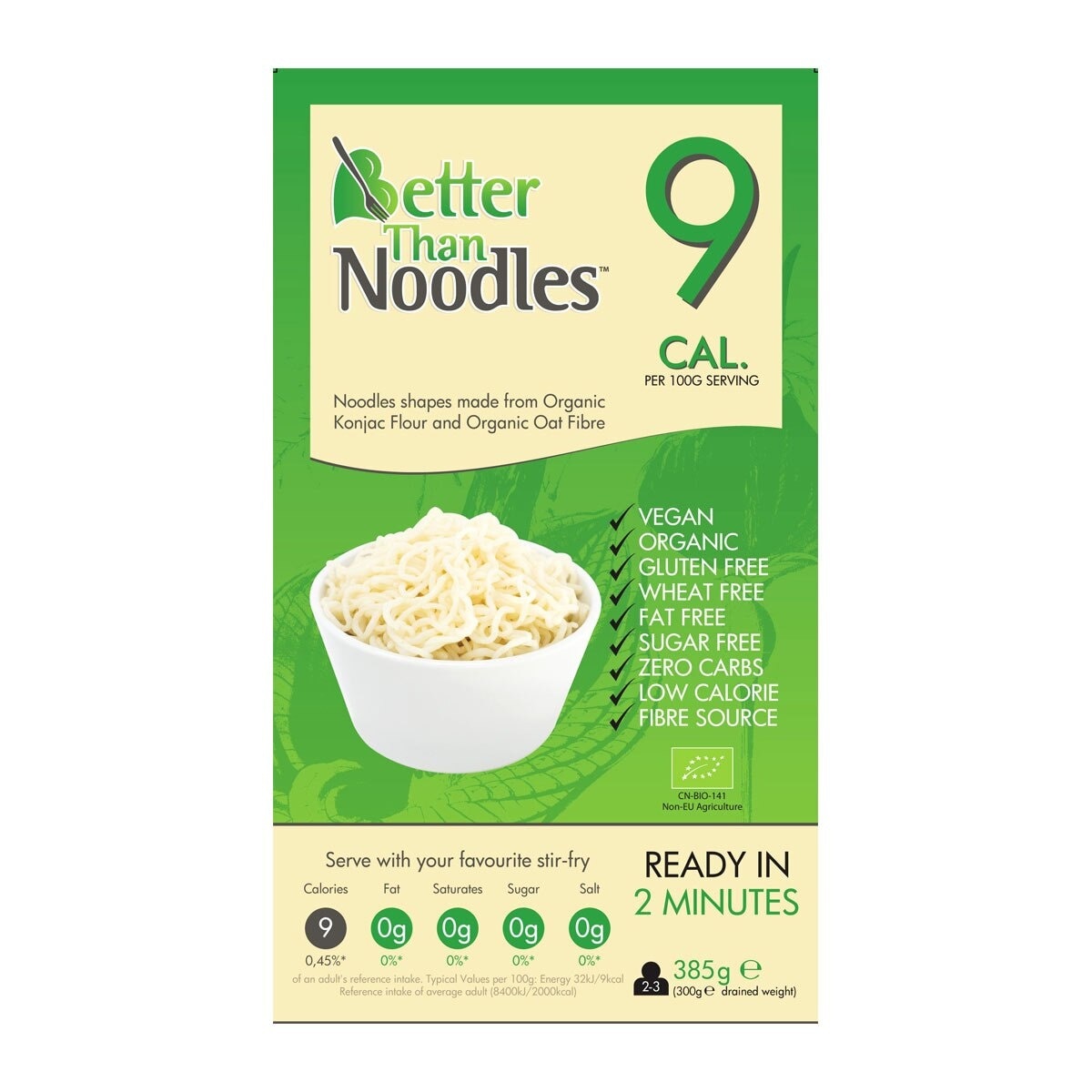 BETTER THAN FOODS Organic Pasta Konjac Noodles (*supplier Direct Delivery-organic Mama Ltd) *over $600 Enjoy Free Delivery