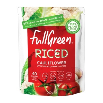 FULL GREEN Cauliflower Rice W/ Tomato & Garlic