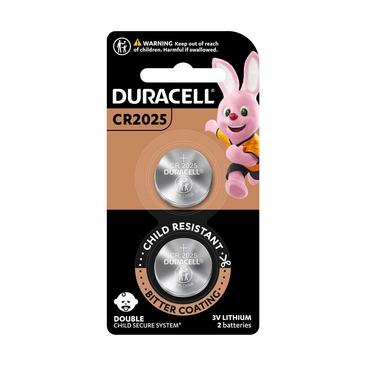 DURACELL Lithium Coin Cr2025 2s