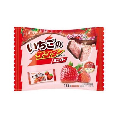 YURAKU Black Thunder Minibar Strawberry Chocolate image
