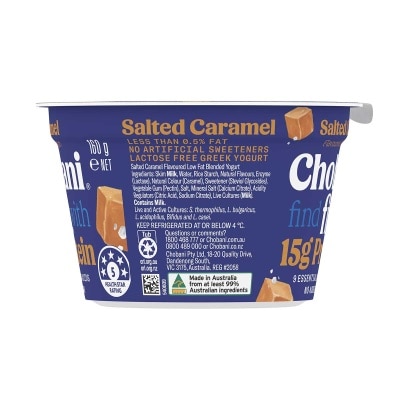 CHOBANI Salted Caramel Flv Greek Yogurt [ Australia](chilled 0-4°c)