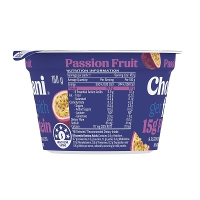 CHOBANI Passionfruit Greek Yogurt [ Australia](chilled 0-4°c)