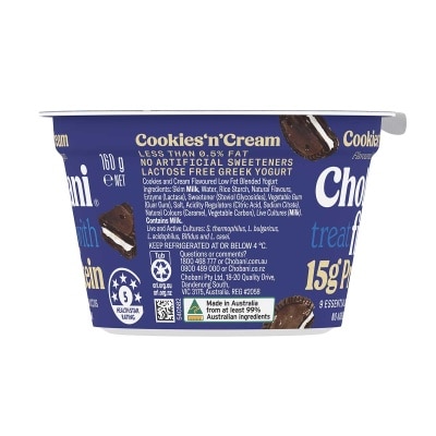 CHOBANI Cookies & Cream Flv Greek Yogurt [ Australia](chilled 0-4°c)