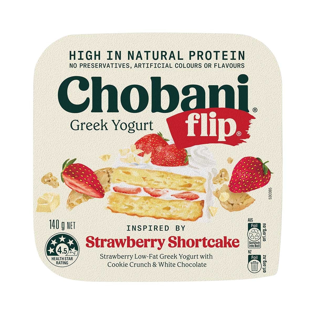 CHOBANI Straw Greek Yogurt Flip With Crunch [ Australia](chilled 0-4°c)