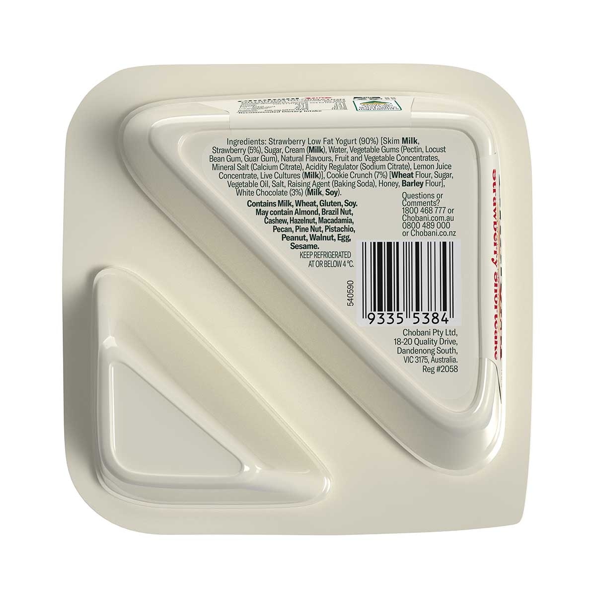 CHOBANI Straw Greek Yogurt Flip With Crunch [ Australia](chilled 0-4°c)