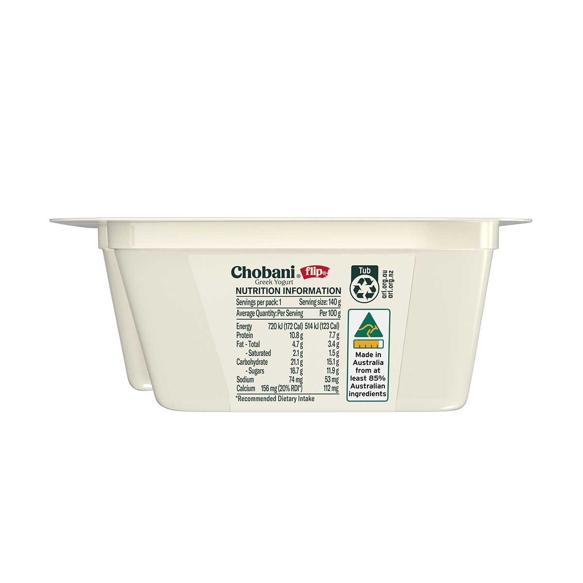 CHOBANI Straw Greek Yogurt Flip With Crunch [ Australia](chilled 0-4°c)