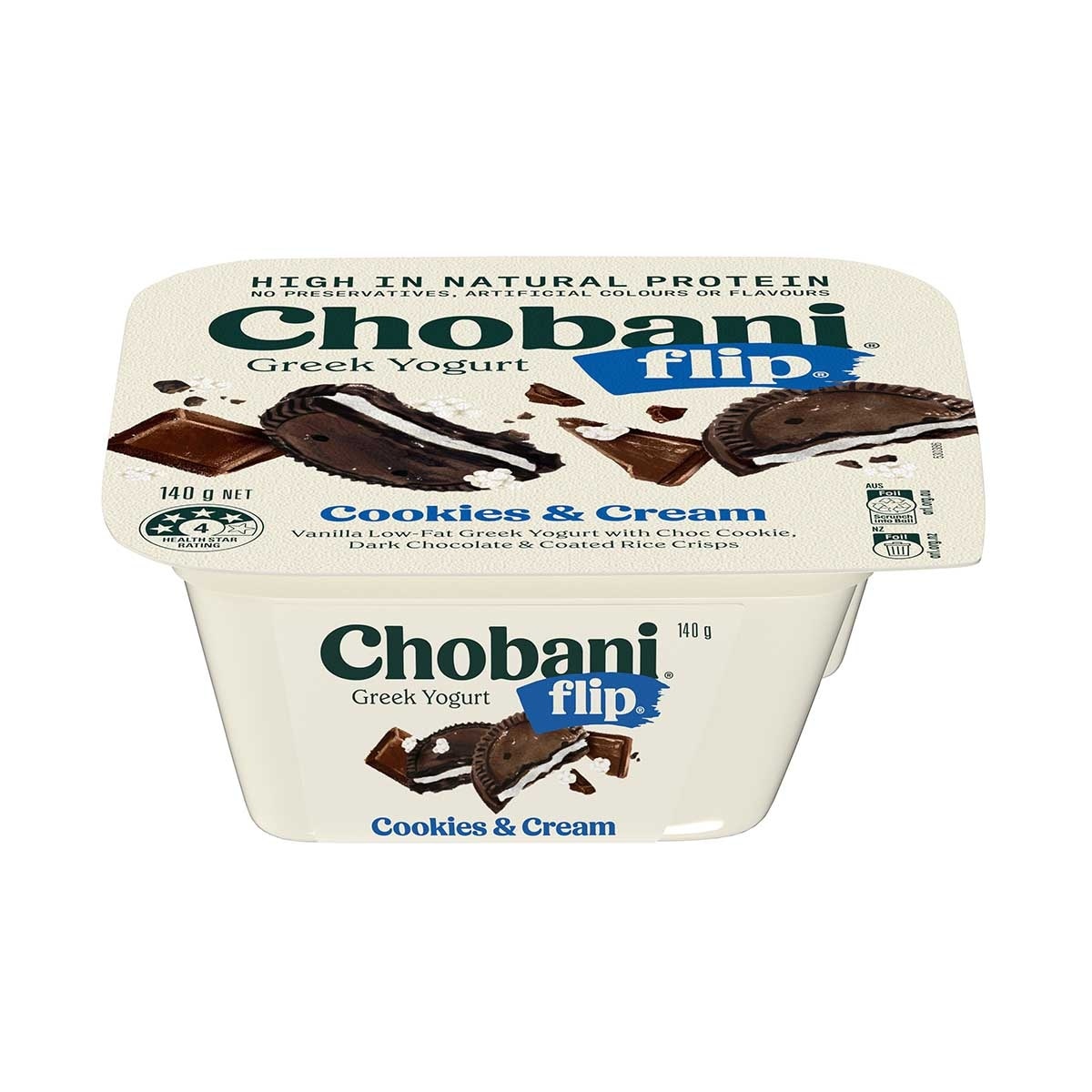 CHOBANI Van Greek Yogurt Flip Cookiencream [ Australia](chilled 0-4°c)