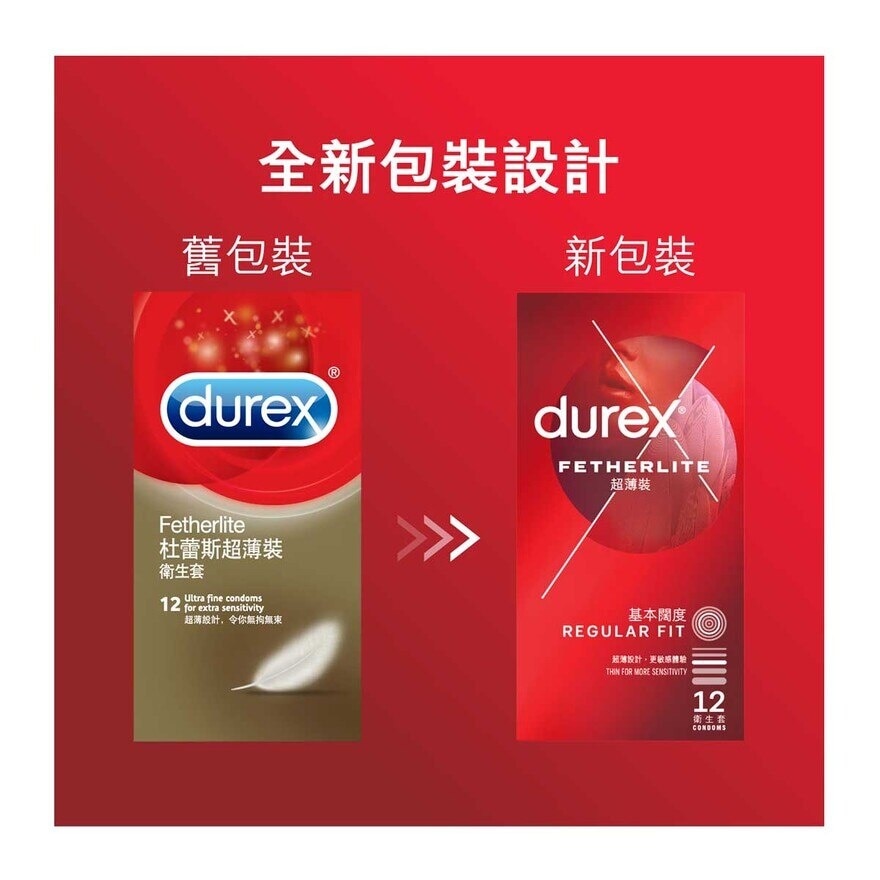 DUREX Durex Fetherlite Condom 12s