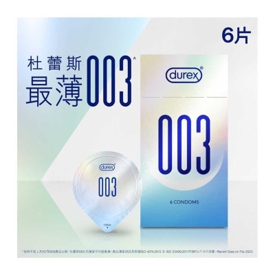 DUREX Durex 003 Condoms 6s