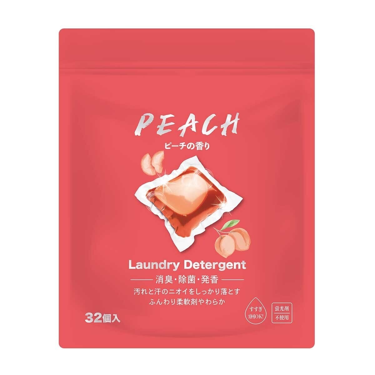 WAY WAY Laundry Detergent Capsule (peach) 32s