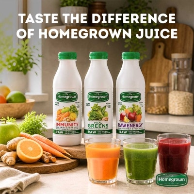 HOMEGROWN Raw Energy Cold Pressed F&v Juice 400ml